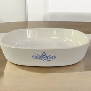 CorningWare Blue Cornflower 8” Casserole Baking Dish P-9-B-no lid USA